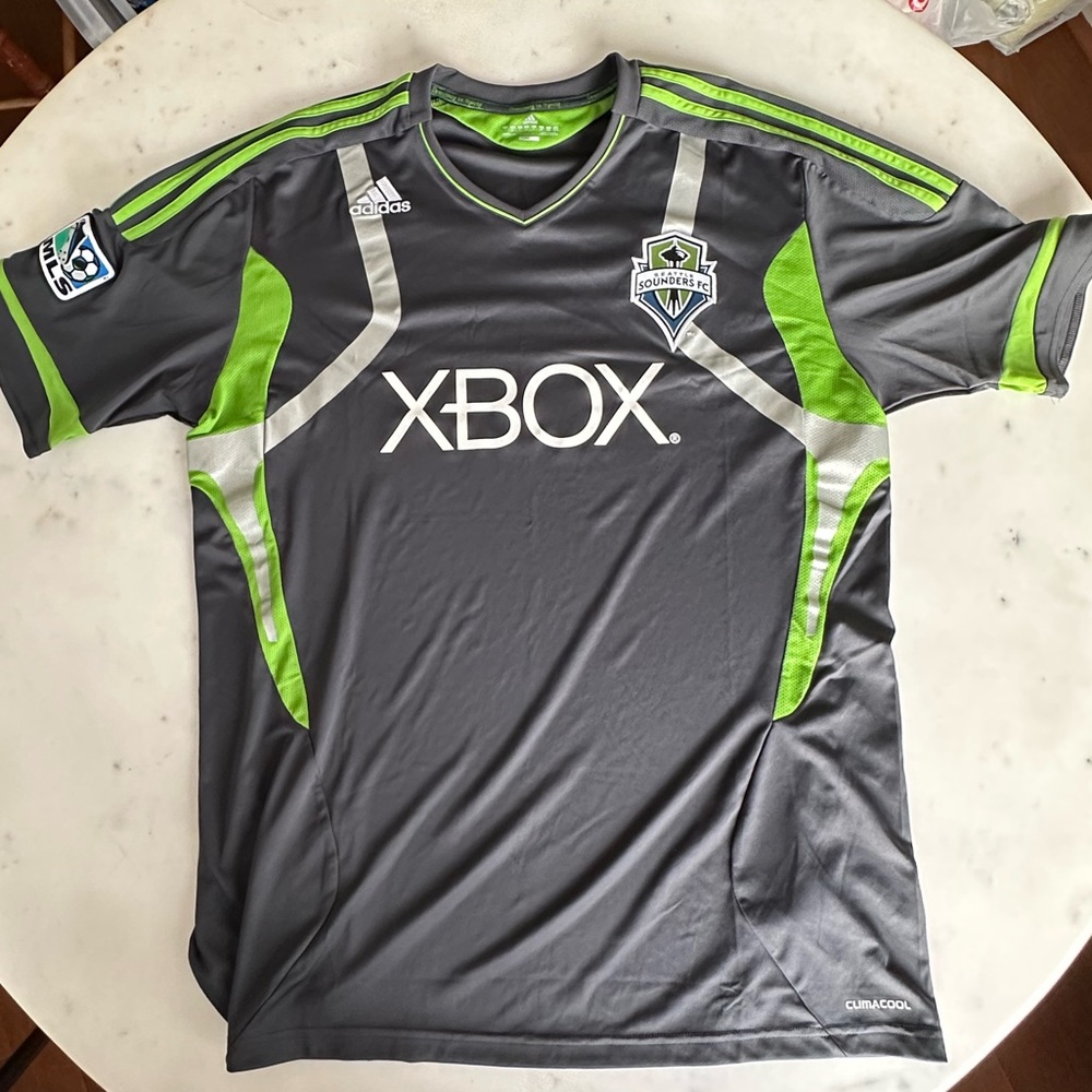 SEATTLE SOUNDERS MLS ADIDAS XBOX JERSEY SIZE  XL